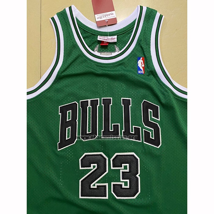 Camiseta Chicago Bulls Michael Jordan NO 23 Retro Verde
